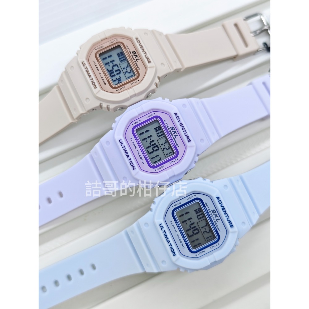 [詰哥] SKYLAB 防水電子錶 SP1373L 鬧鐘 碼表 夜間冷光-細節圖3