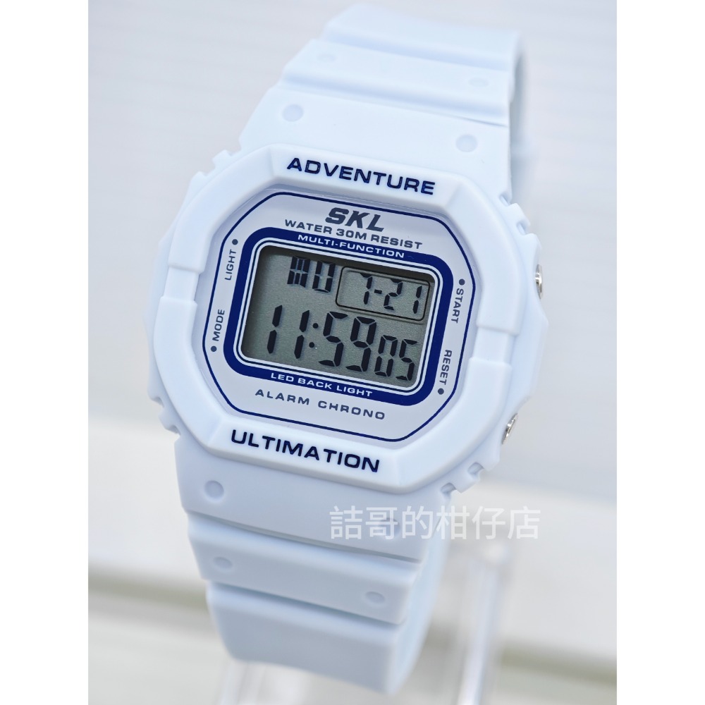 [詰哥] SKYLAB 防水電子錶 SP1373L 鬧鐘 碼表 夜間冷光-規格圖9