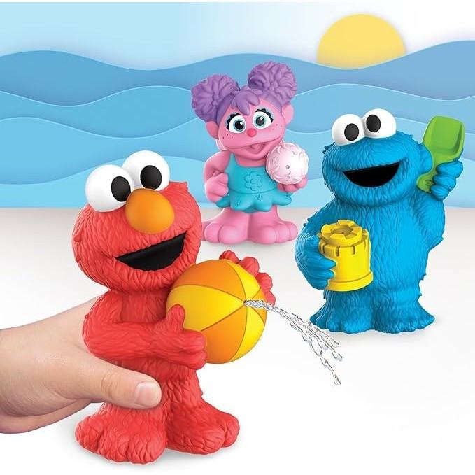 芝麻街 漂浮趣味朋友 3 件組水噴水器沐浴和泳池玩具,官方授權兒童玩具,適合 2 歲及以上-細節圖2