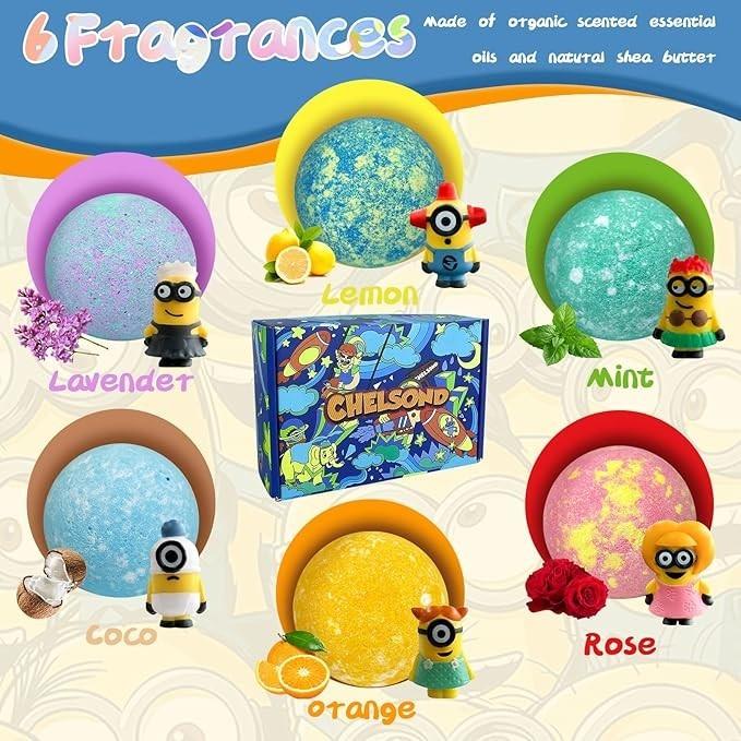 兒童沐浴炸彈 內附驚喜禮物 6 件熊 有機沐浴炸彈-細節圖2