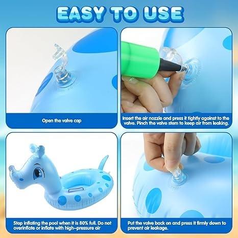 美國3 件組 泳池充氣浮球 適合兒童和幼兒 游泳浮球 管環 沙灘浮球 游泳玩具 湖泊和海灘浮球 夏季玩具-細節圖3