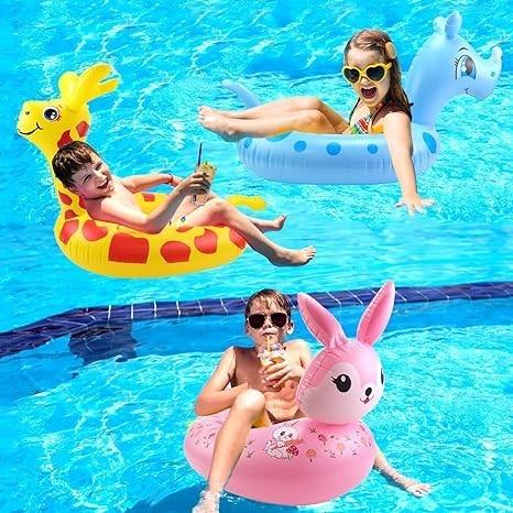 美國3 件組 泳池充氣浮球 適合兒童和幼兒 游泳浮球 管環 沙灘浮球 游泳玩具 湖泊和海灘浮球 夏季玩具-細節圖5