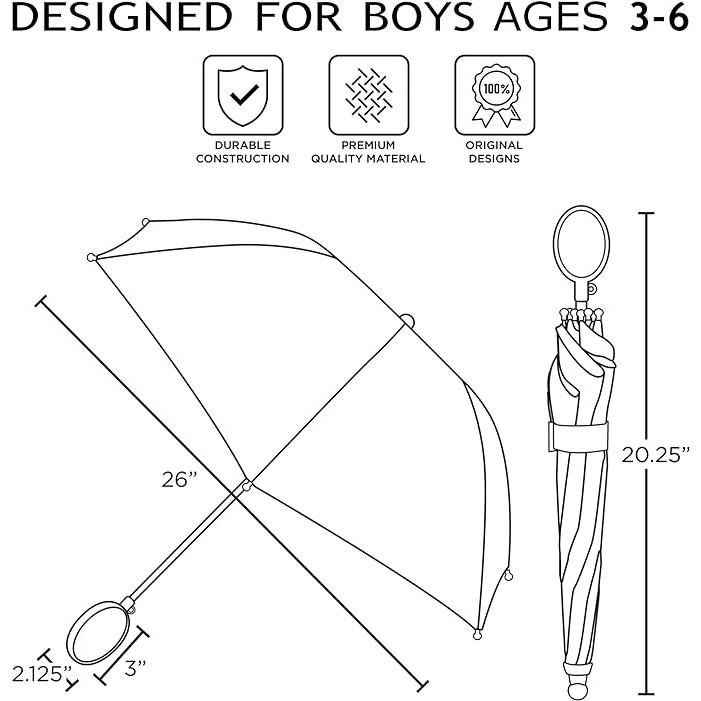 任天堂 兒童雨傘,超級瑪利歐幼兒和小男孩雨衣,適合 3-6 歲-細節圖4