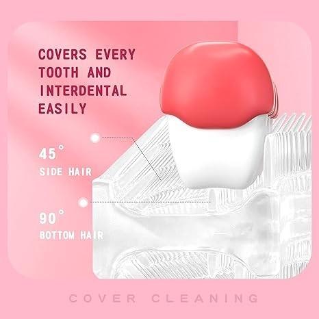 U 形電動牙刷,附 4 個刷頭、聲波牙刷兒童有 5 種模式,卡通恐龍360 度清潔(2-6 歲)-細節圖4