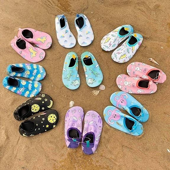 美國神奇兒童變色水鞋,游泳鞋,男孩變色卡通,女孩沙灘鞋,幼兒水上襪<兒童腳尺寸需聊聊>-細節圖4