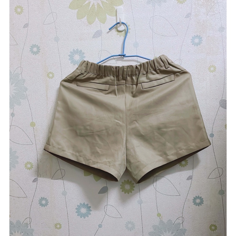 質感簡約拉鍊西裝短褲-細節圖2