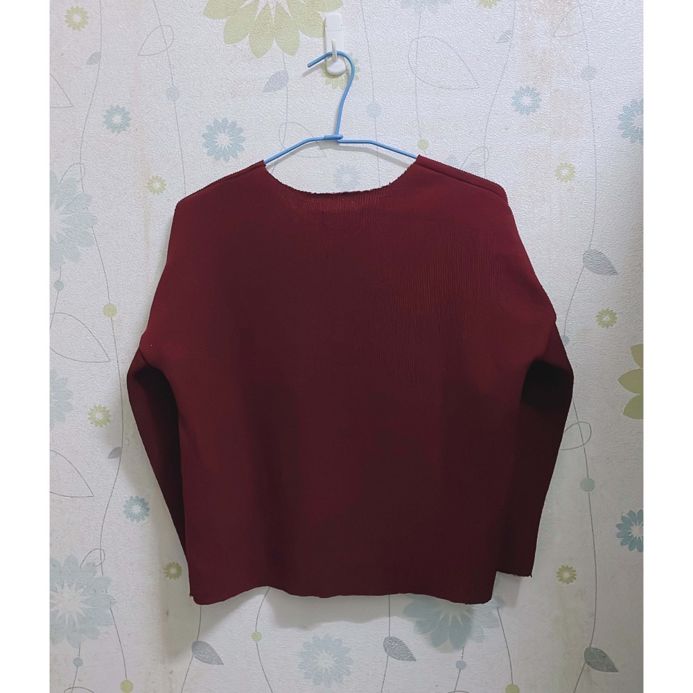 V領保暖針織長袖毛衣-細節圖2