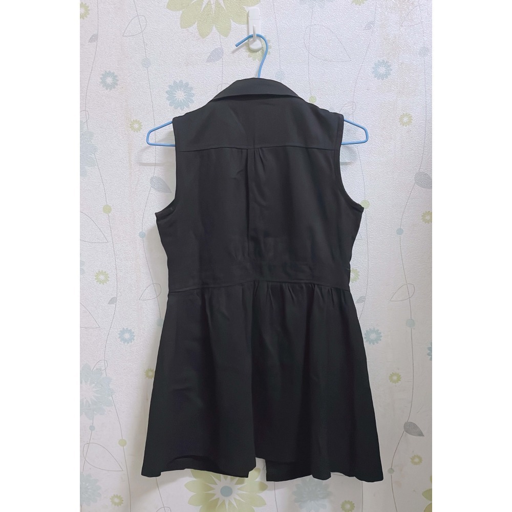 西裝領鈕扣罩衫背心-細節圖2