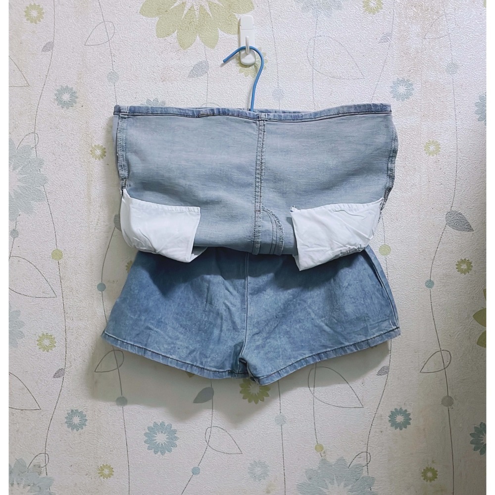 【衣芙EF】收腹鬆緊牛仔短褲裙-細節圖3