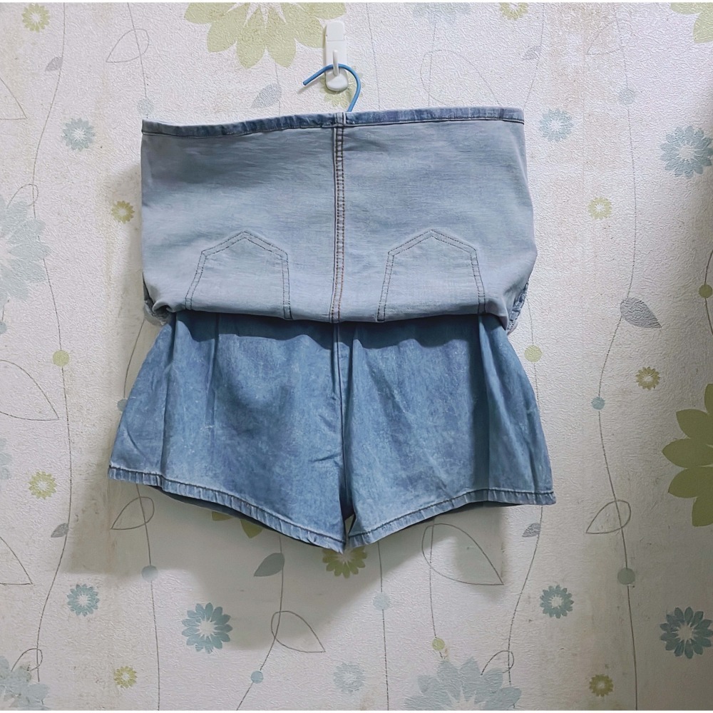 【衣芙EF】收腹鬆緊牛仔短褲裙-細節圖4