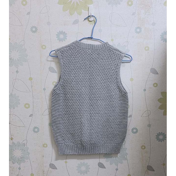 日常經典百搭前短後長無袖針織背心-細節圖2