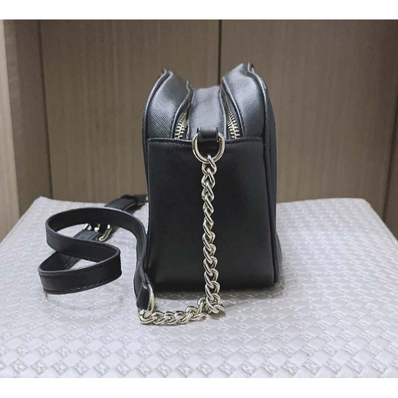 【COVERME】720 雙拉鍊防刮紋金鏈包-細節圖4