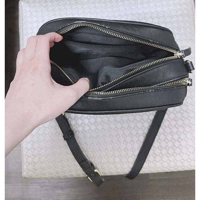 【COVERME】720 雙拉鍊防刮紋金鏈包-細節圖8