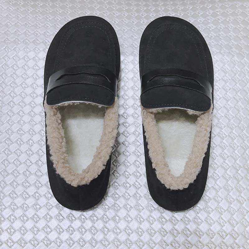 【全新】保暖毛毛豆豆鞋-細節圖2