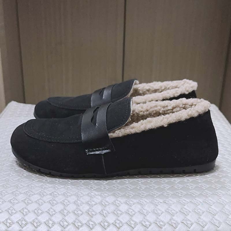 【全新】保暖毛毛豆豆鞋-細節圖5