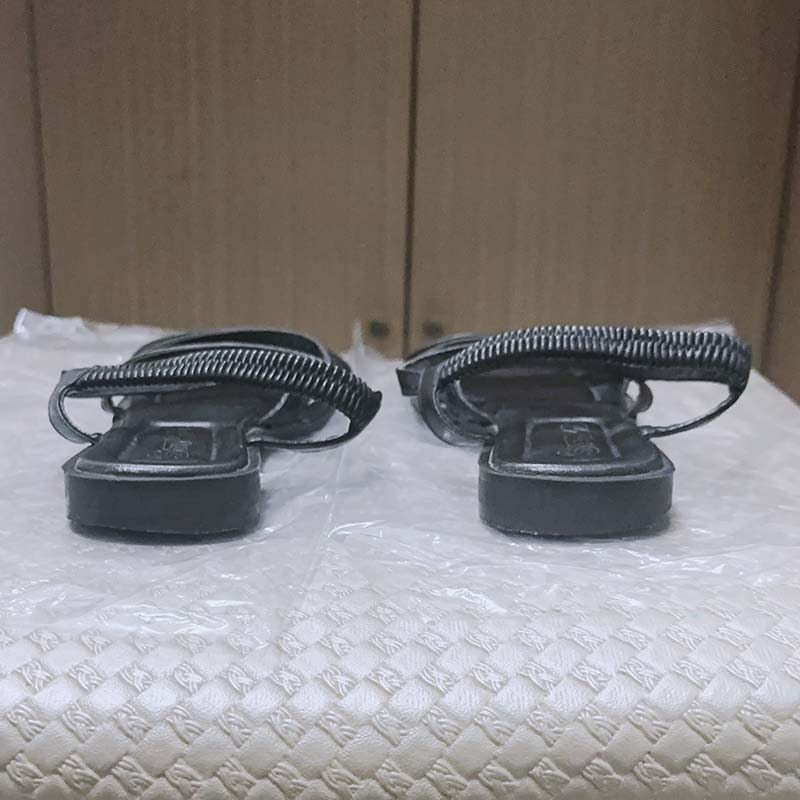 細帶交叉方頭涼鞋-細節圖3