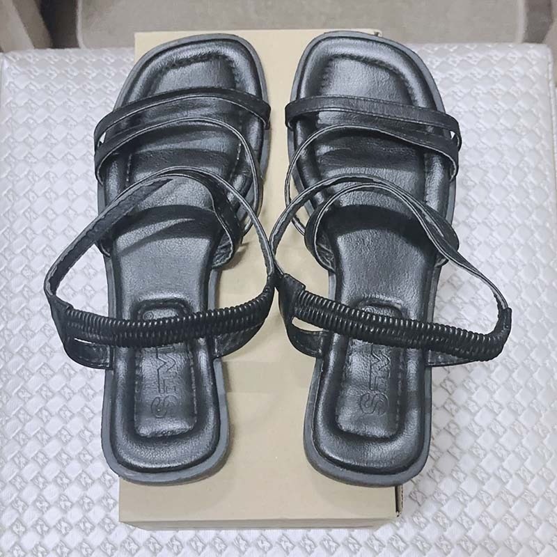 細帶交叉方頭涼鞋-細節圖7