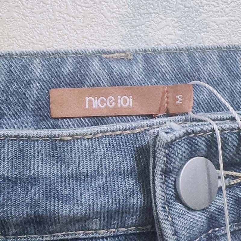 【全新】【niceioi】率性腰鏈小包直筒牛仔褲-M-細節圖3