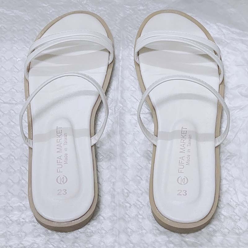 【FUFA 富發牌】台灣製薄霧微散輕法式拖鞋-杏色-細節圖2