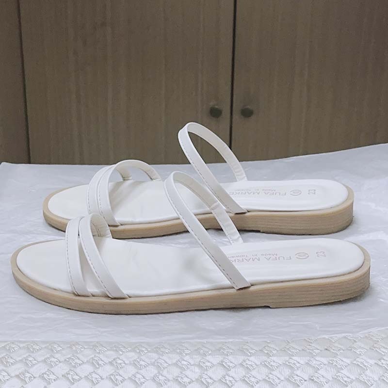 【FUFA 富發牌】台灣製薄霧微散輕法式拖鞋-杏色-細節圖3