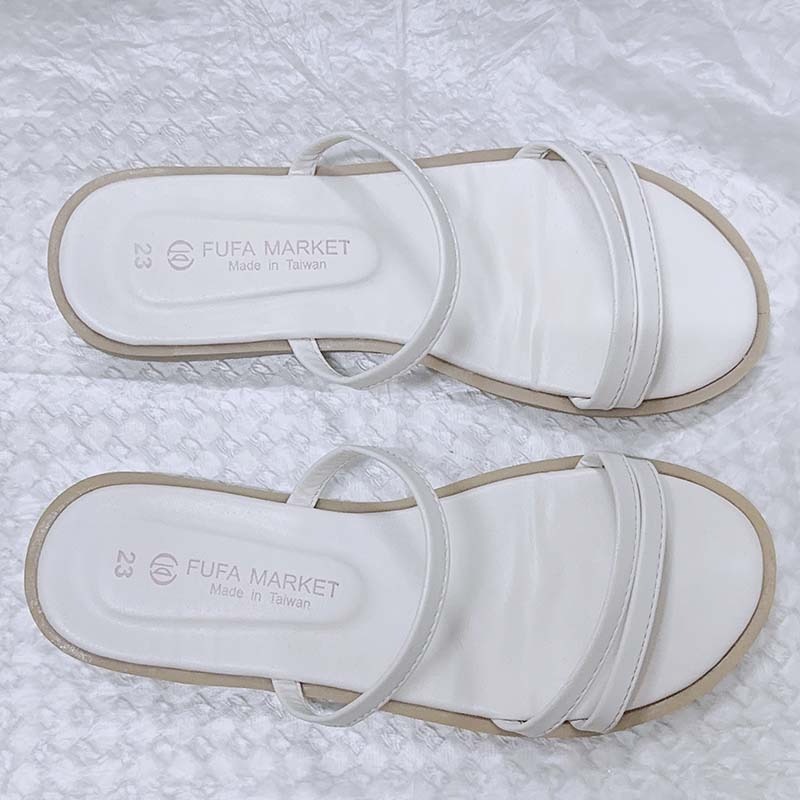 【FUFA 富發牌】台灣製薄霧微散輕法式拖鞋-杏色-細節圖4