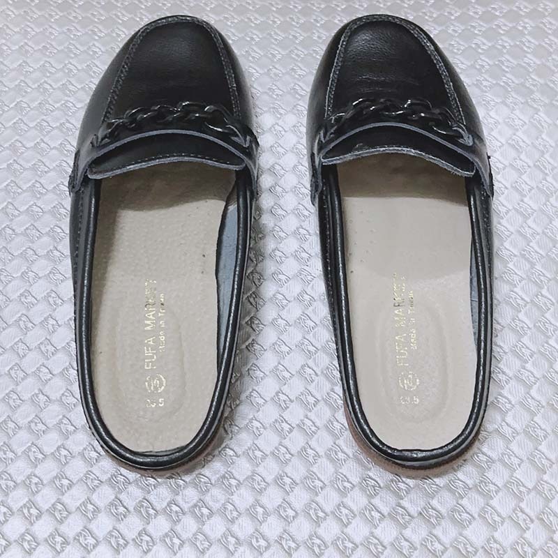 【FUFA 富發牌】台灣製時尚鍊條穆勒鞋-細節圖2