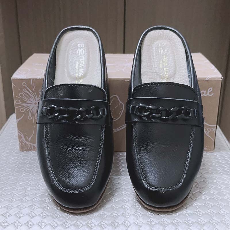 【FUFA 富發牌】台灣製時尚鍊條穆勒鞋-細節圖8