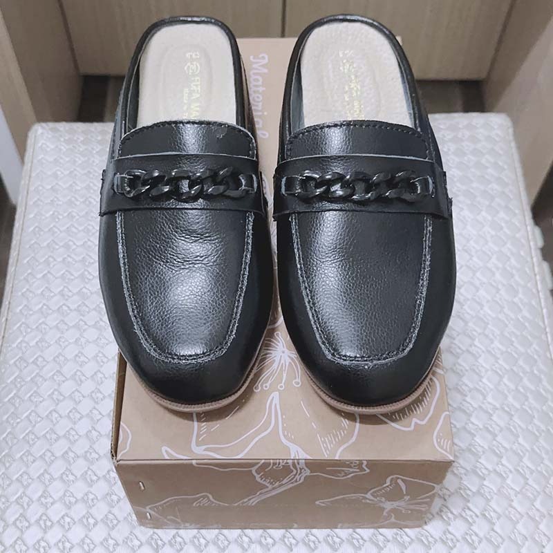 【FUFA 富發牌】台灣製時尚鍊條穆勒鞋-細節圖9