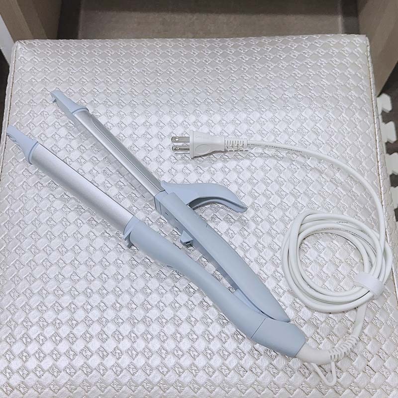 【日本 SALONIA】直捲兩用陶瓷塗層雙負離子整髮器 32mm-霧藍色(限定色)-細節圖4