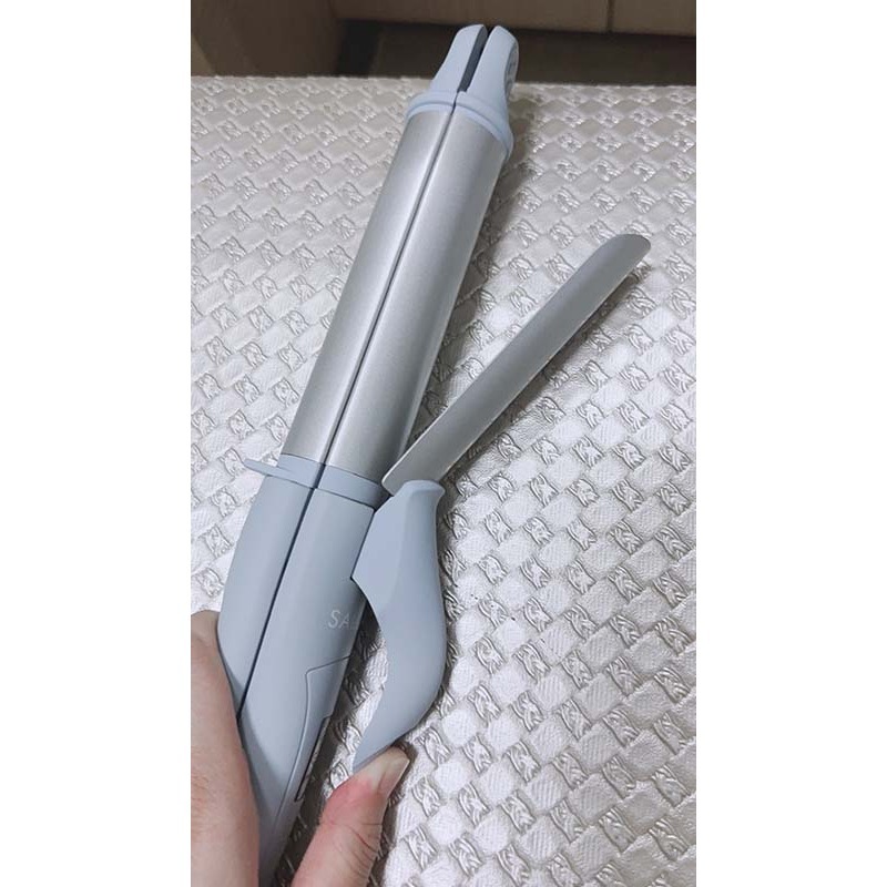 【日本 SALONIA】直捲兩用陶瓷塗層雙負離子整髮器 32mm-霧藍色(限定色)-細節圖6