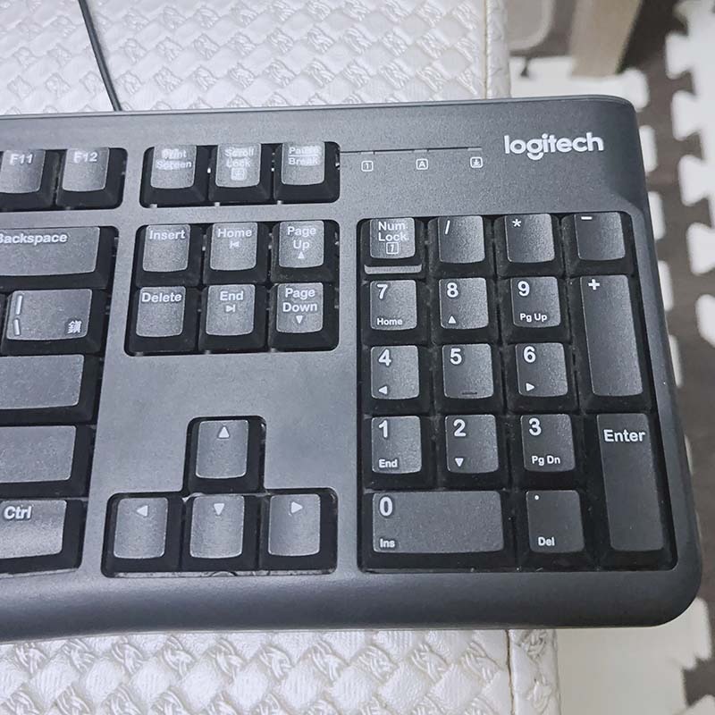 【Logitech 羅技】K120 USB有線鍵盤(贈送一片可水洗的防水防塵鍵盤保護膜)-細節圖3
