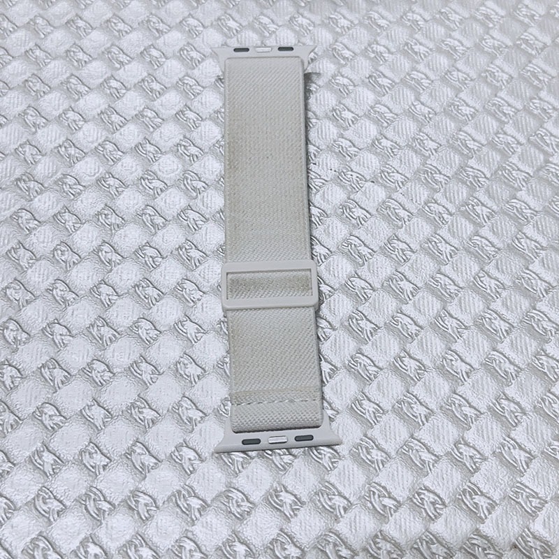 Apple Watch 尼龍編織磁吸扣錶帶(象牙白色)-細節圖2