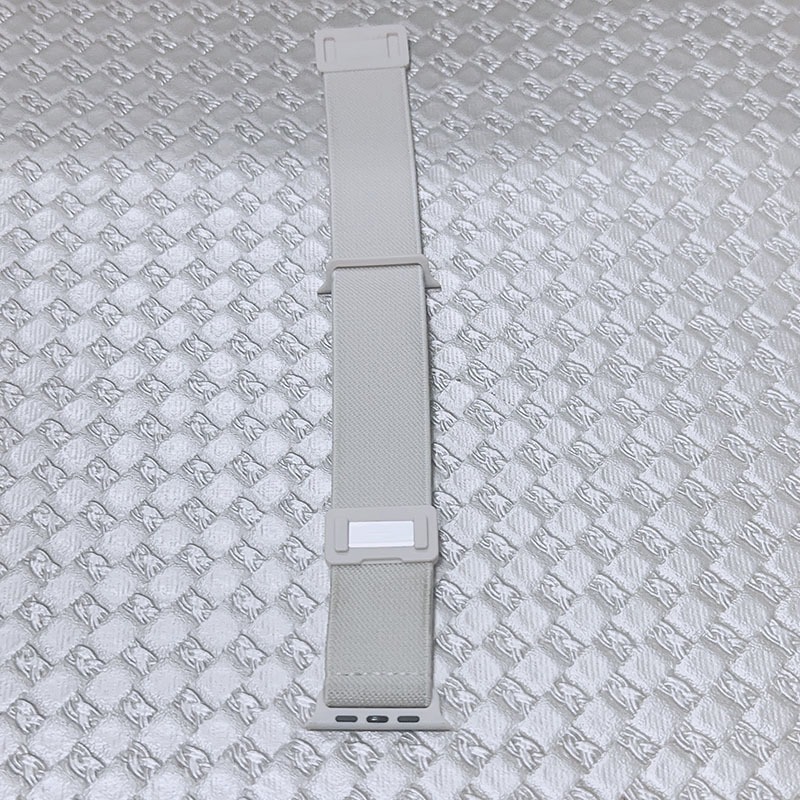 Apple Watch 尼龍編織磁吸扣錶帶(象牙白色)-細節圖3
