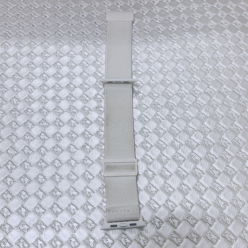 Apple Watch 尼龍編織磁吸扣錶帶(象牙白色)-細節圖4