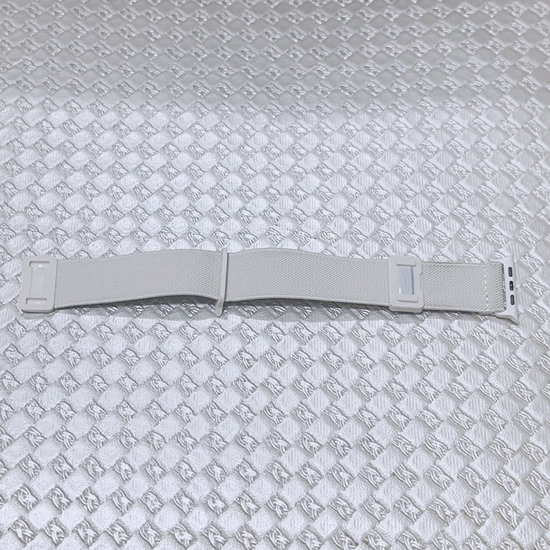 Apple Watch 尼龍編織磁吸扣錶帶(象牙白色)-細節圖5