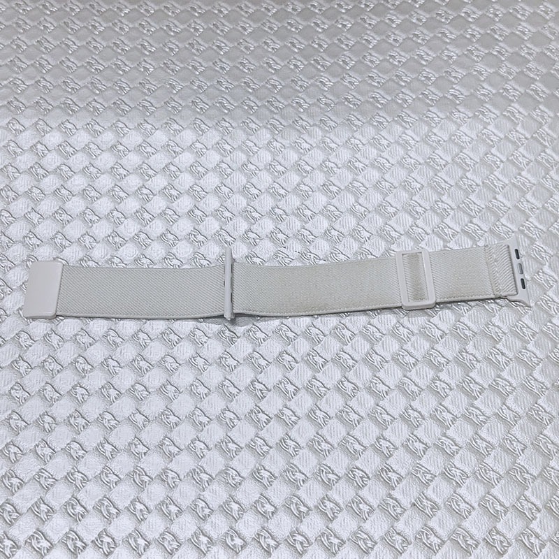 Apple Watch 尼龍編織磁吸扣錶帶(象牙白色)-細節圖6