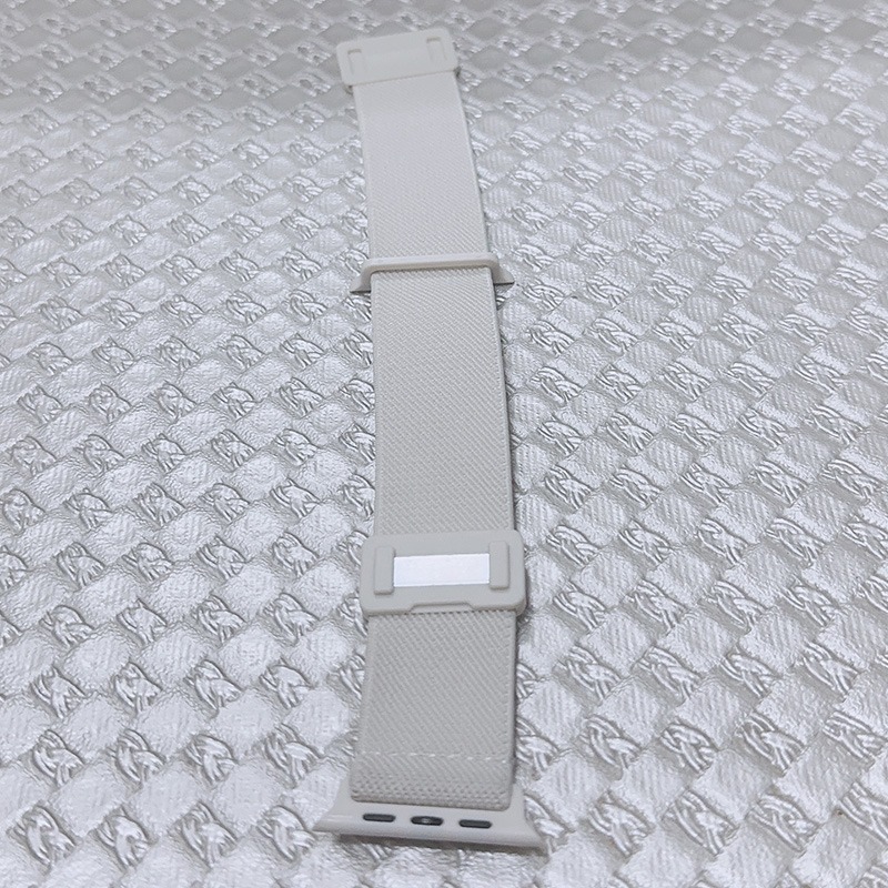 Apple Watch 尼龍編織磁吸扣錶帶(象牙白色)-細節圖4