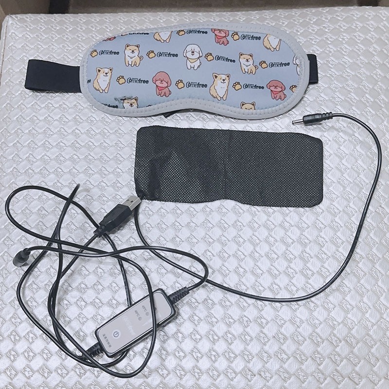 【Comefree 康芙麗】台灣製USB智慧溫控石墨烯熱敷眼罩-公益萌犬款-細節圖4