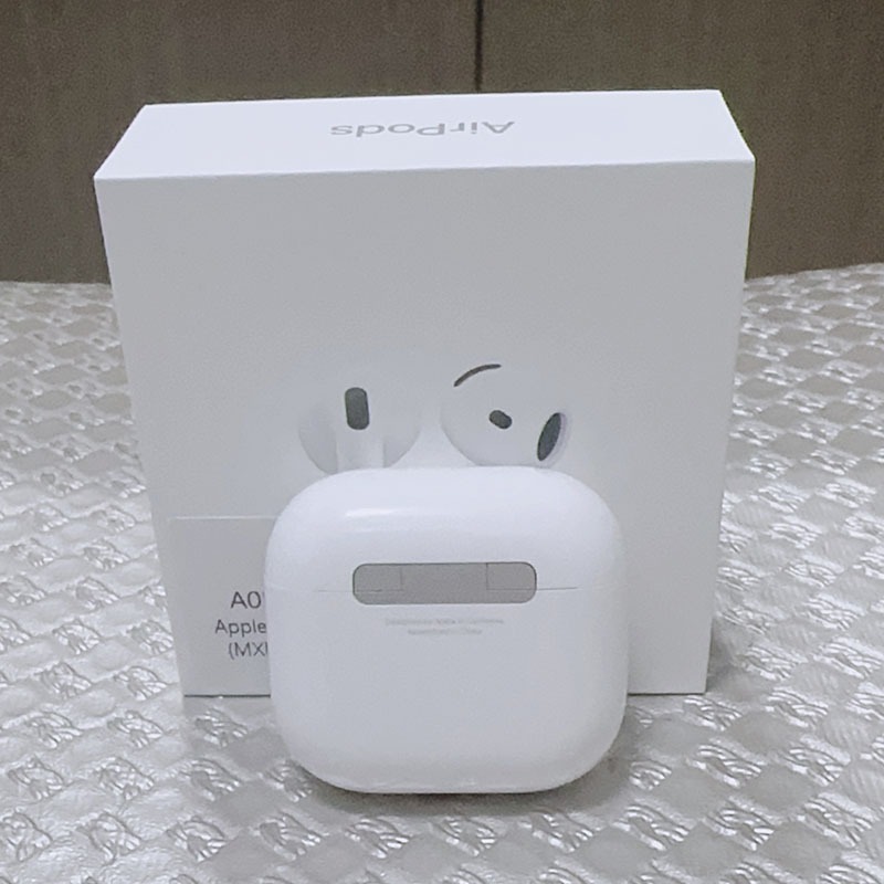 【近全新】【台灣公司貨】【Apple原廠】AirPods 4 藍牙耳機 一般版-白色-細節圖3