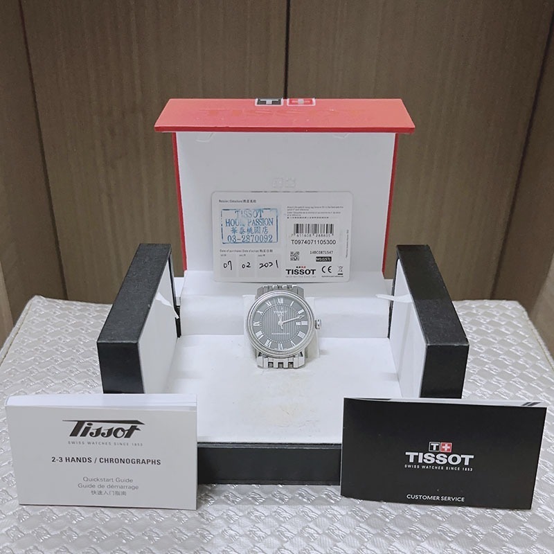 【TISSOT 天梭】BRIDGEPORT 法式浪漫系列 POWERMATIC 80 經典紳士機械手錶-細節圖8
