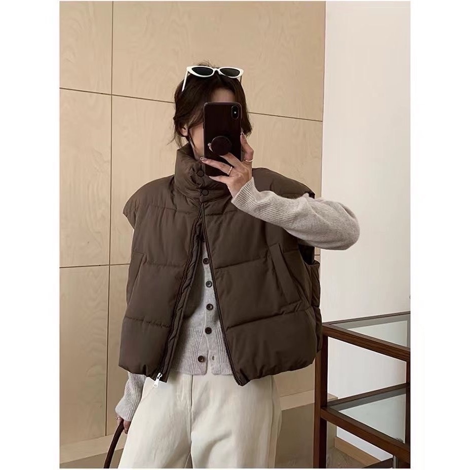 🖤韓系感十足噗棉背心✨-規格圖6