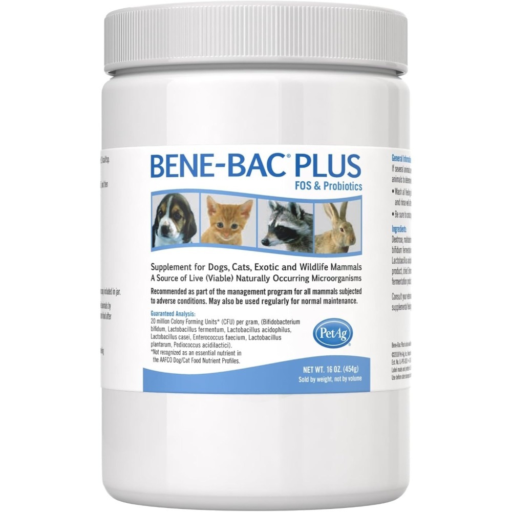 【現貨✅開發票】PetAg 貝克 益菌多多粉 454g 1磅 Bene-Bac Plus 犬 貓 兔 小動物-細節圖2