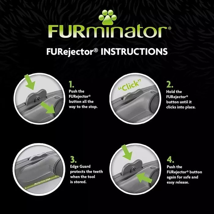 【現貨✅開發票】 FURminator 兔用去毛梳 小動物 毛刷 廢毛梳 梳毛 刷毛-細節圖4