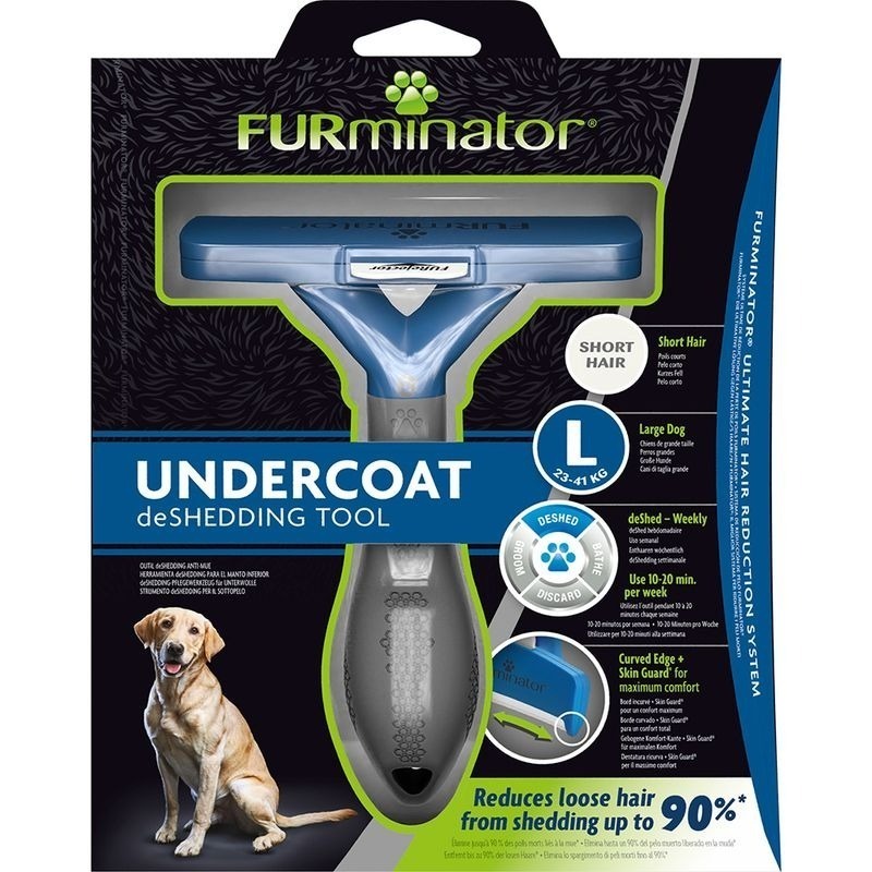 【現貨✅開發票】 FURminator 大型犬用去毛梳 毛刷 廢毛梳 梳毛 刷毛 23kg-41kg L號-規格圖2