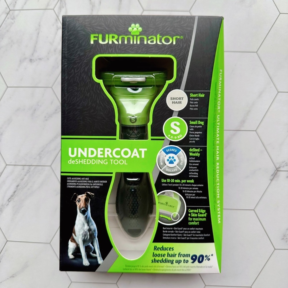【現貨✅開發票】 FURminator 小型犬用去毛梳 毛刷 廢毛梳 梳毛 刷毛 4.5kg-9kg-規格圖3