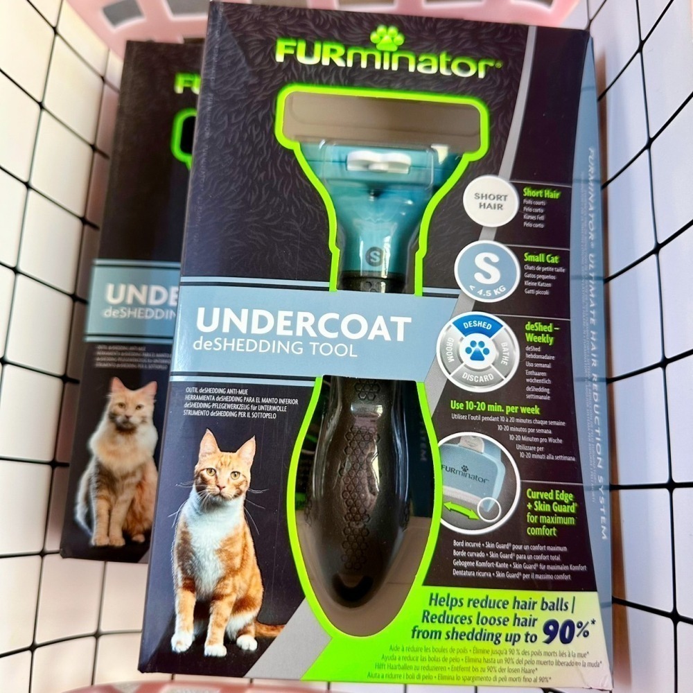 【現貨✅開發票】 FURminator 貓用去毛梳 毛刷 廢毛梳 梳毛 刷毛 短毛 長毛-細節圖5