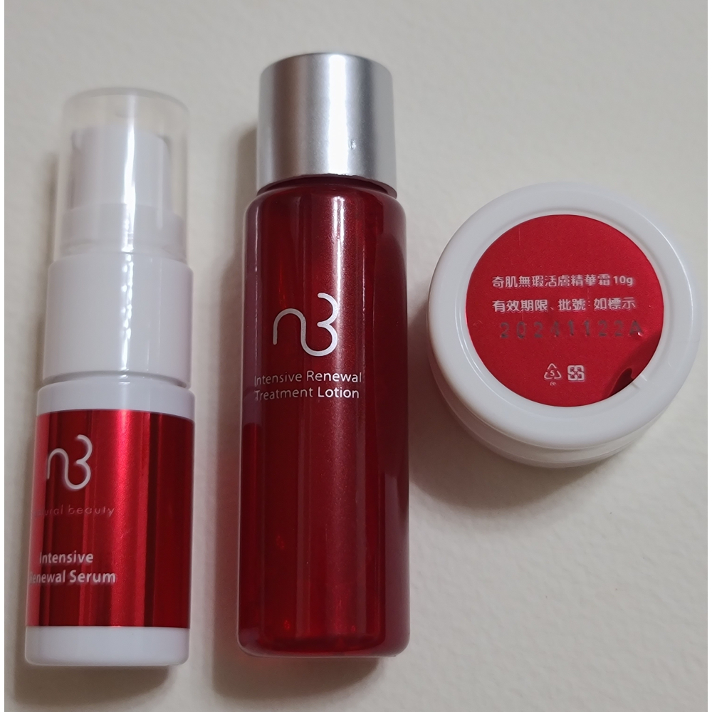 全新  自然美奇肌無暇體驗套組 (奇肌無暇活膚精華露 20ML+活膚精萃10ML+活膚精華霜 10ML) 價值2630元-細節圖5