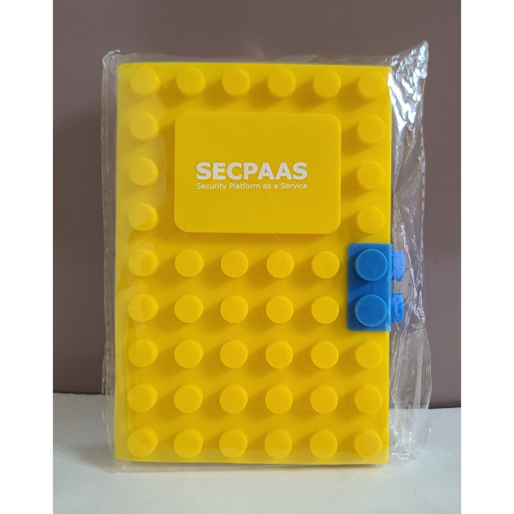 全新   SECPAAS   積木造型  筆記本 尺寸  15 X10.5 X 3CM  黃色一本，一本150元-細節圖3