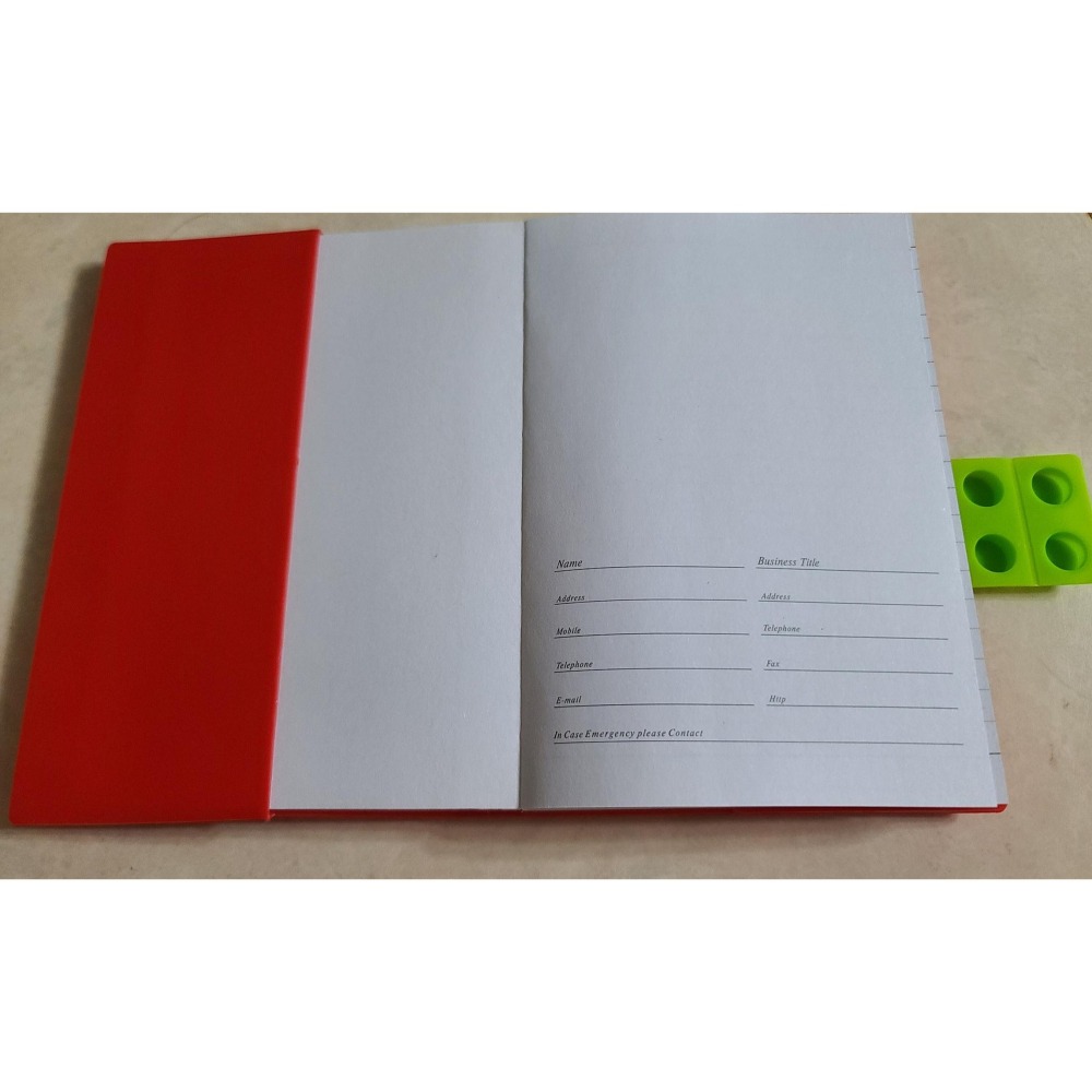 全新   SECPAAS   積木造型  筆記本 尺寸  15 X10.5 X 3CM  黃色一本，一本150元-細節圖6