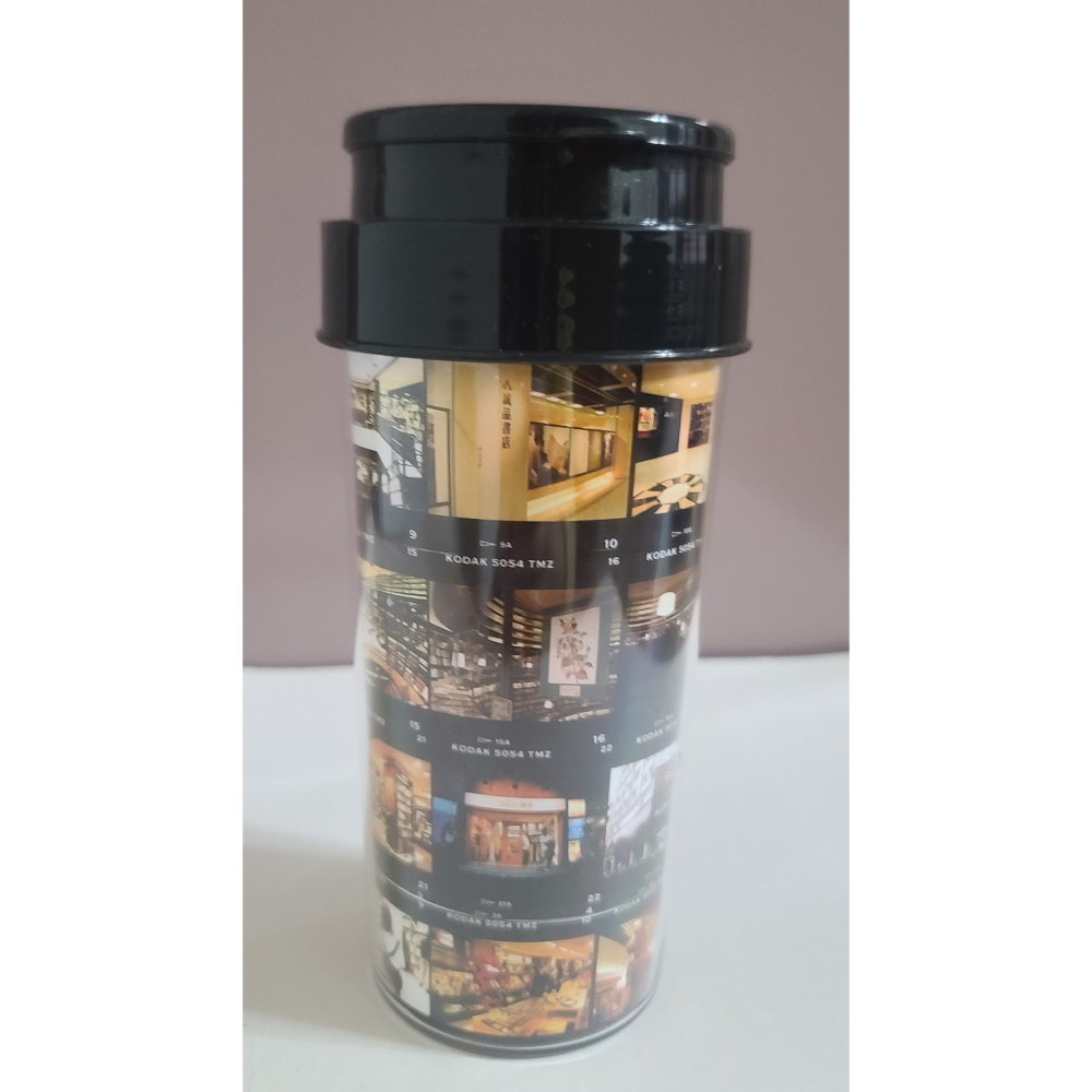 全新  誠品書局  特製 隨身杯  咖啡杯  瓶身是誠品書局的歷史照片  值得珍藏  高度18CM  直徑8CM-細節圖4